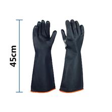 Găng tay cao su chống acid đen dài 45cm